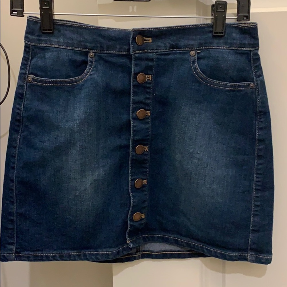 Dark jean skirt